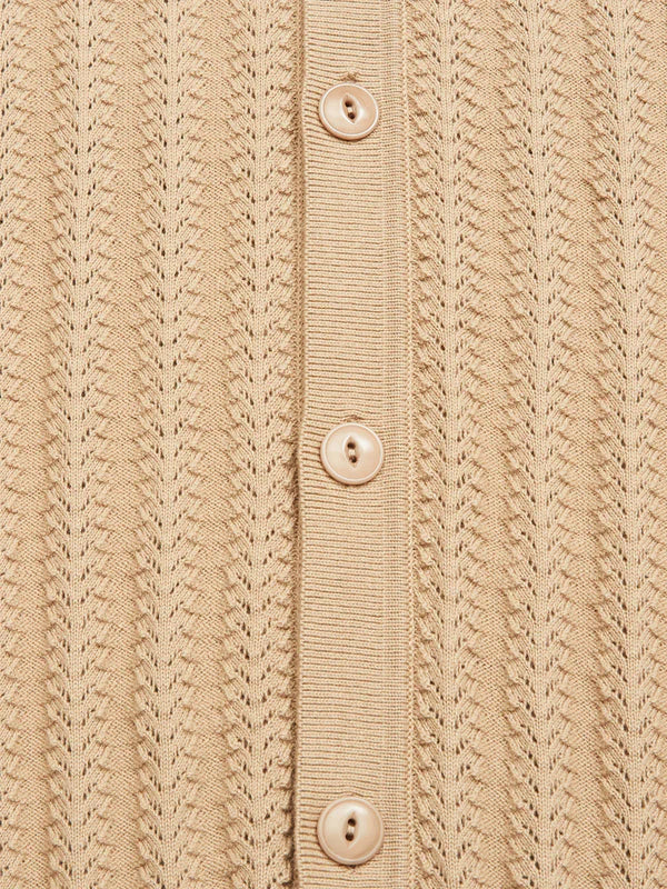 COMPRA OPEN POLO KNIT, KHAKI