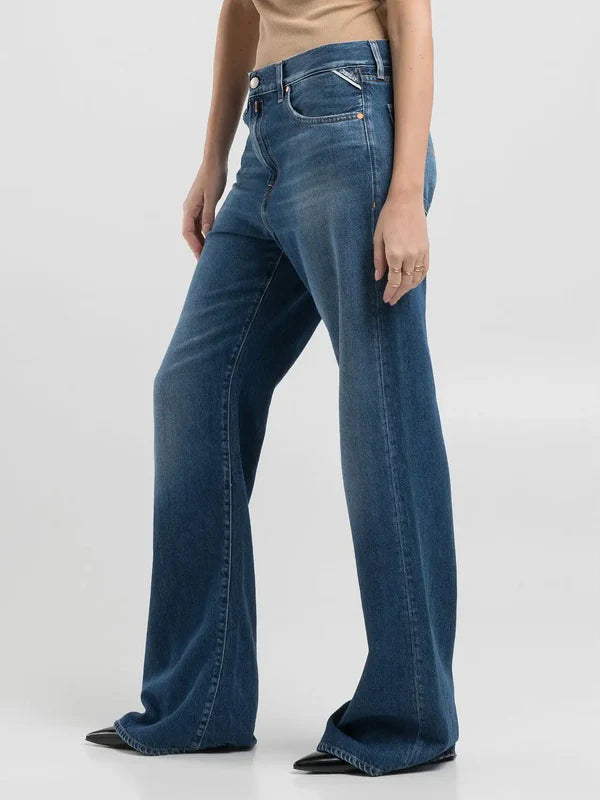 BECKA FLARED BOOTCUT JEANS, MEDIUM BLUE