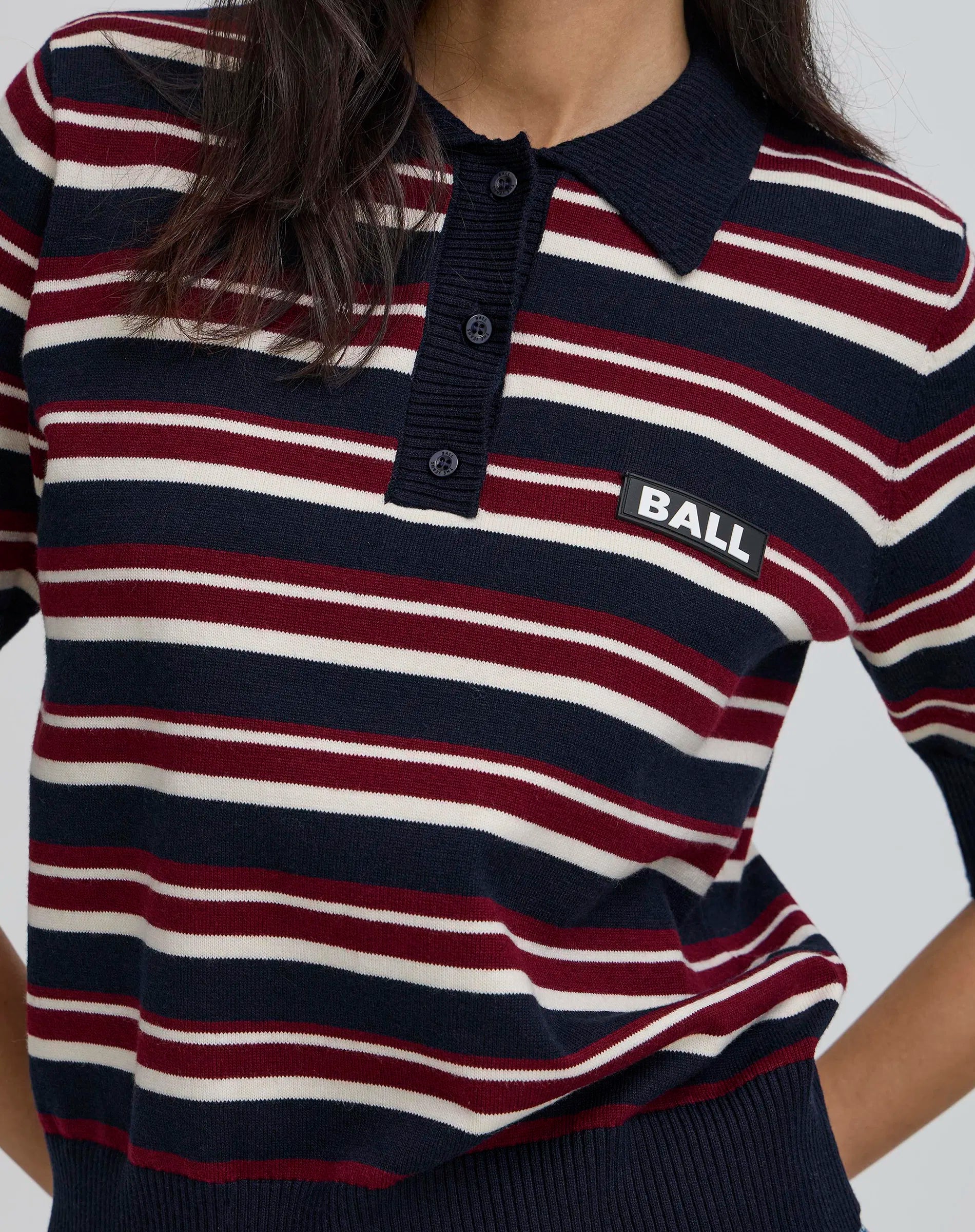 Bamarietta Knit SL Polo, Skycaptain