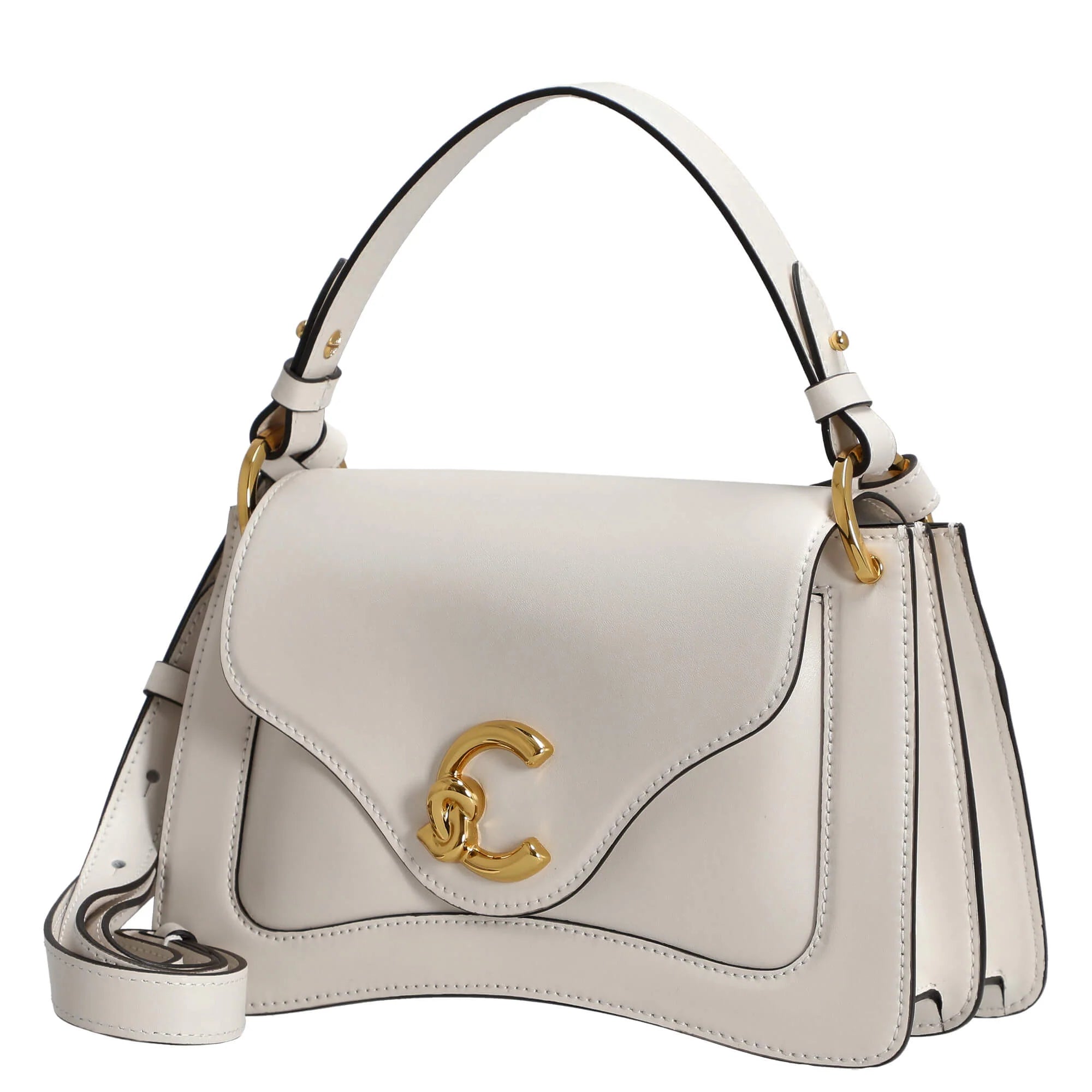 COCCINELLE C-ME CALF, BLANCO