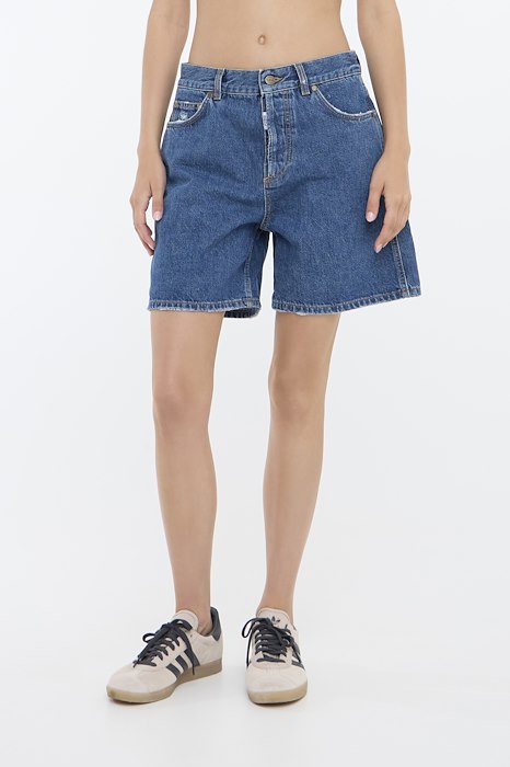 Baserre Denim Shorts, Medium Blue