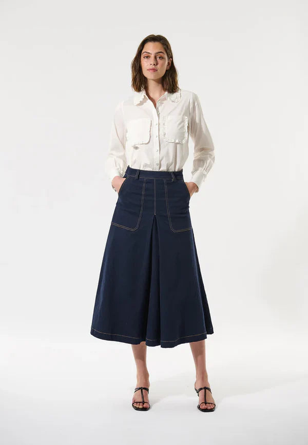 OTILLIADEA SHIRT, NATURAL WHITE