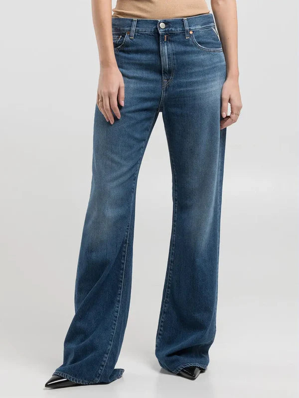 BECKA FLARED BOOTCUT JEANS, MEDIUM BLUE