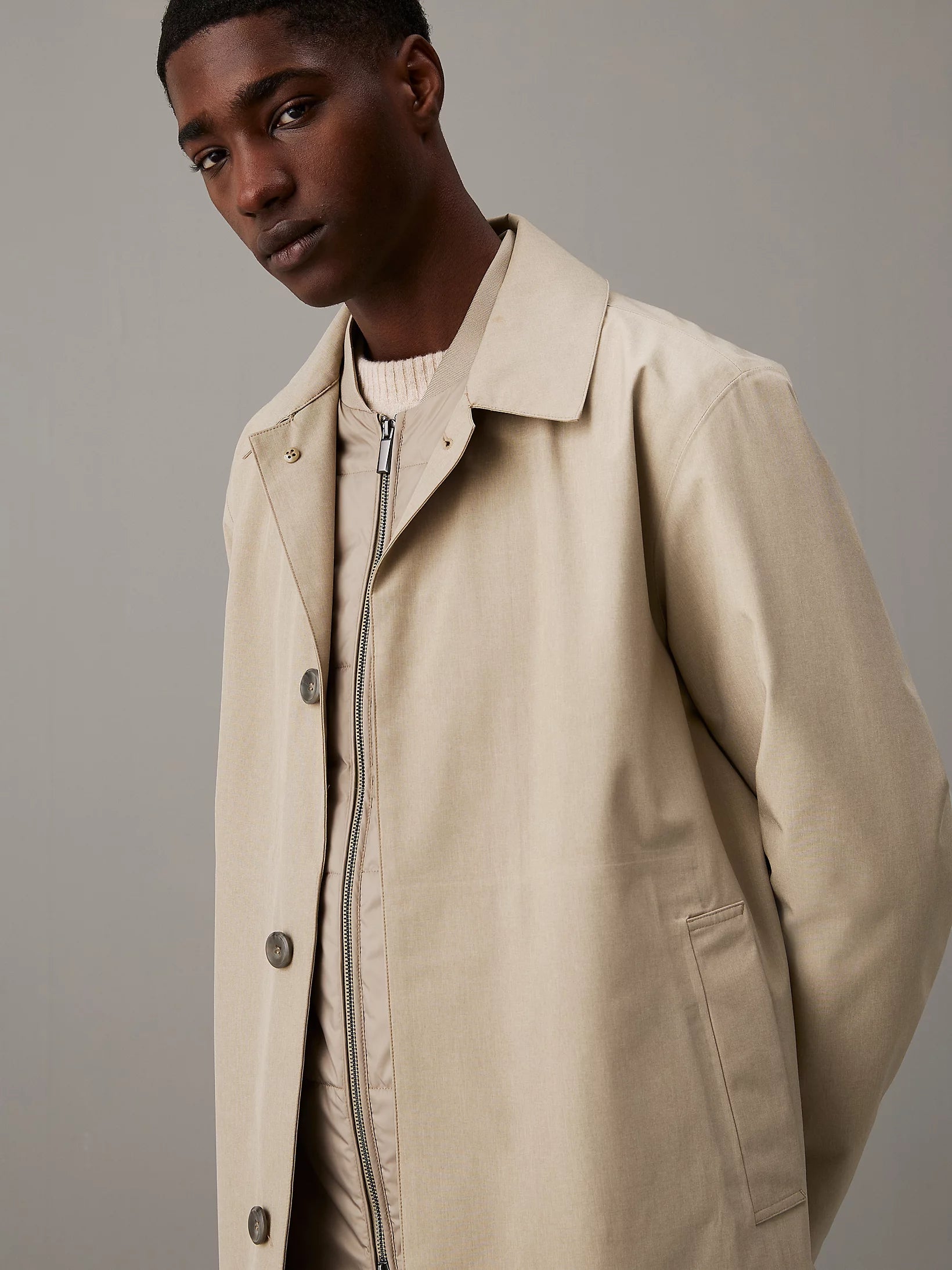 Wool Optic 3IN1 Convertible car Coat