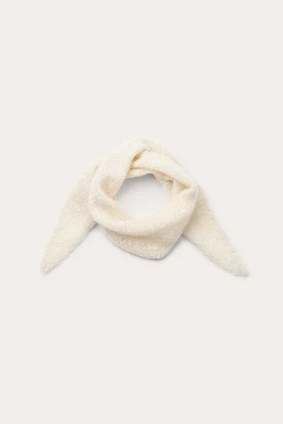 EBONY SCARF, OFF WHITE