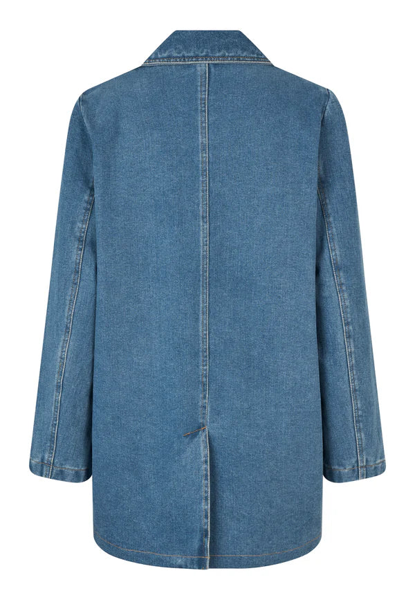 CANELLADEA BLAZER, LIGHT DENIM BLUE