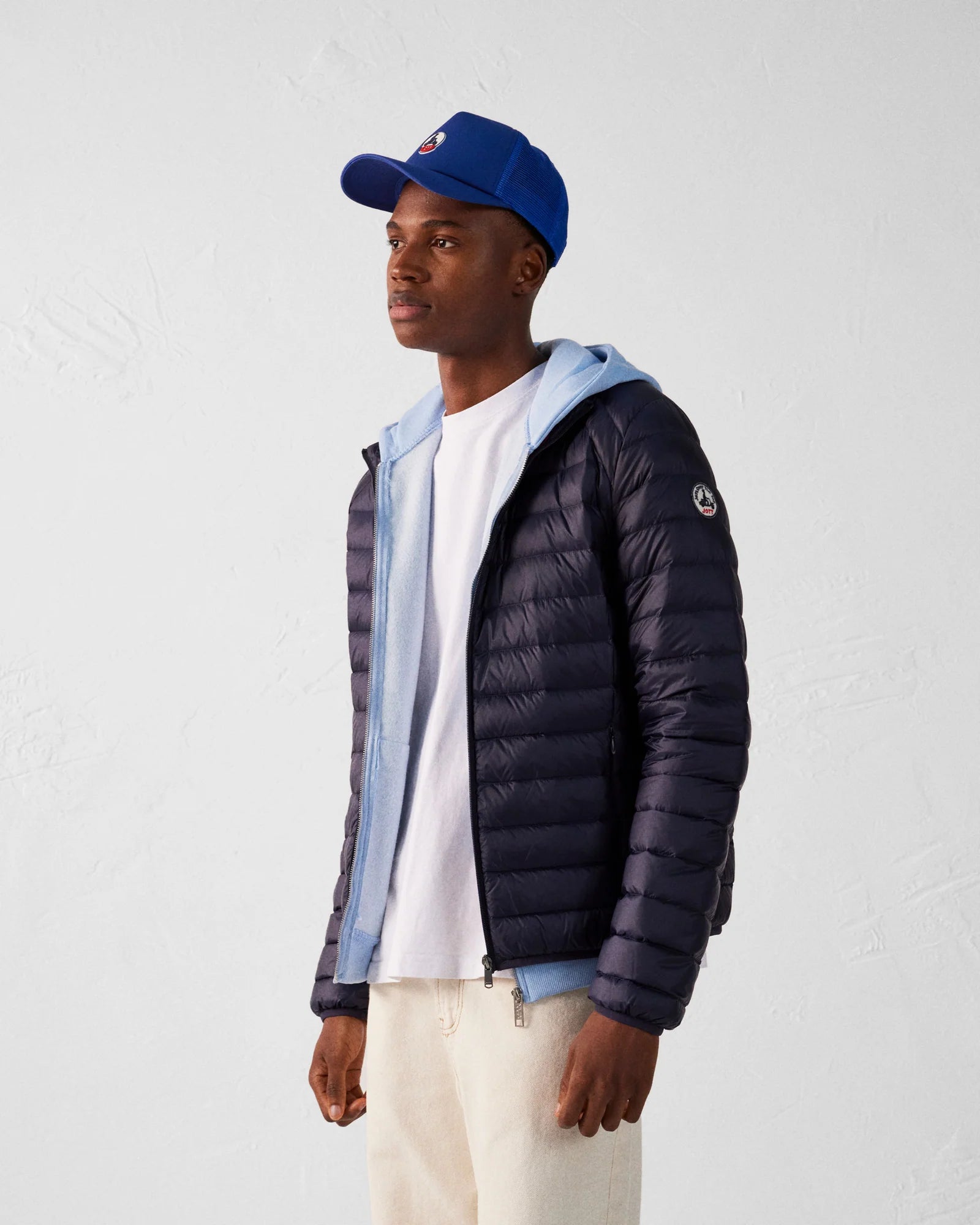 LIGHTWEIGHT DOWN JACKET MAT, NAVY