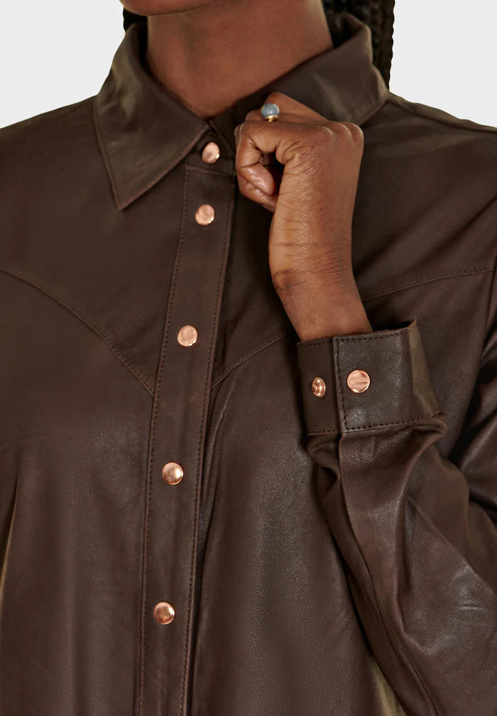 Long shirt, Choccolate brown