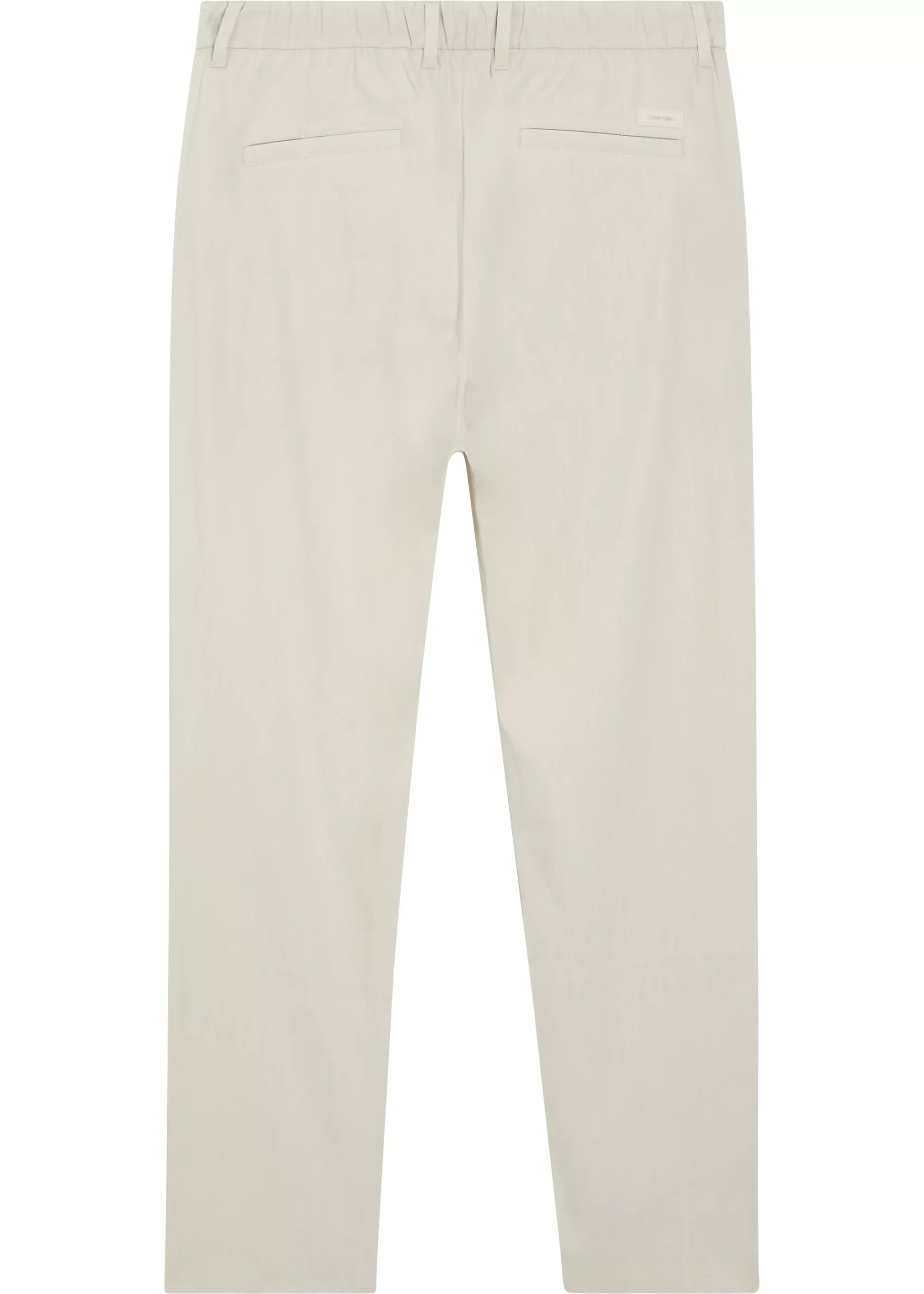 Cotton Linen Cropped Chinos, Stony Beige