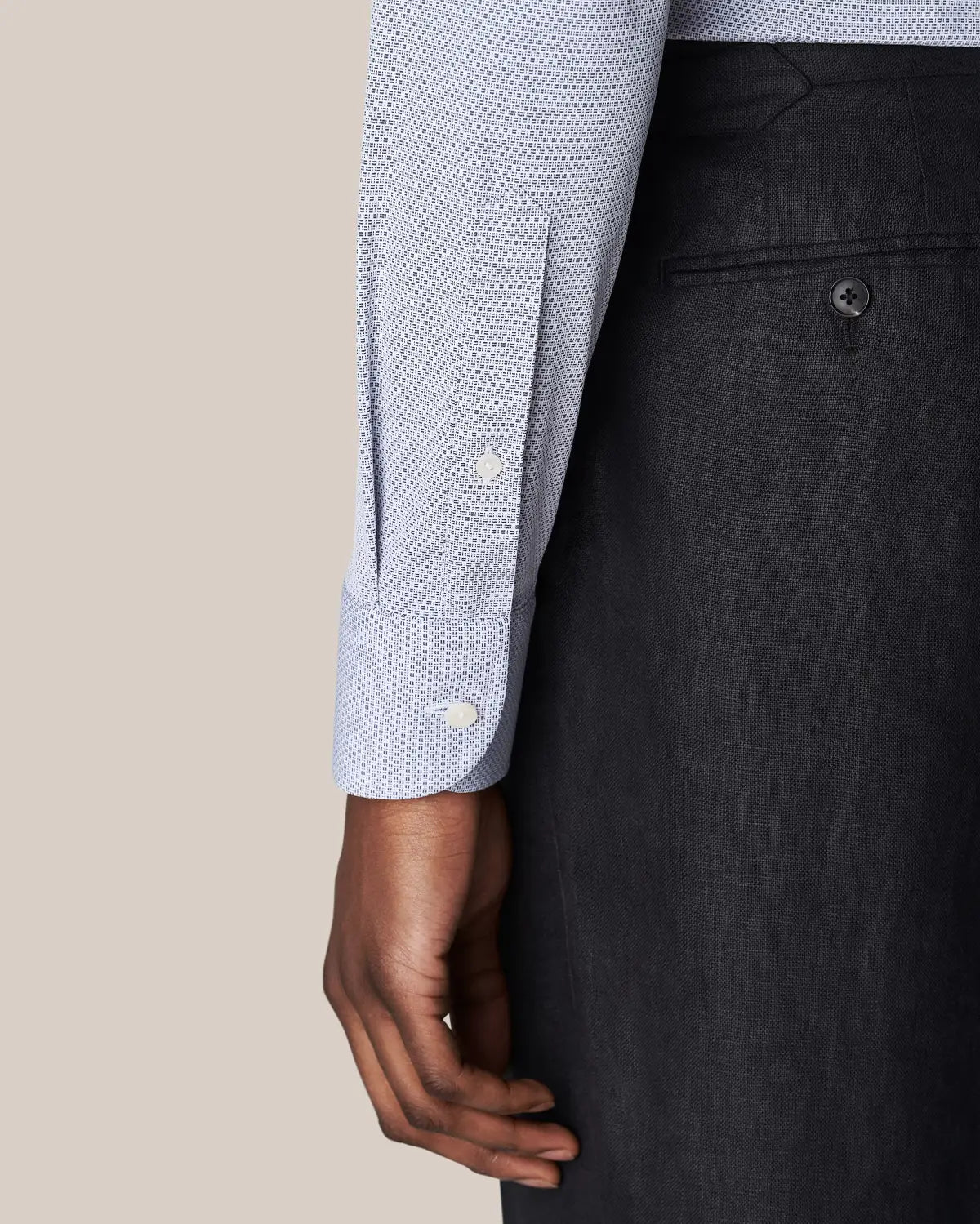 4-way stretch jersey, dark blue, slim