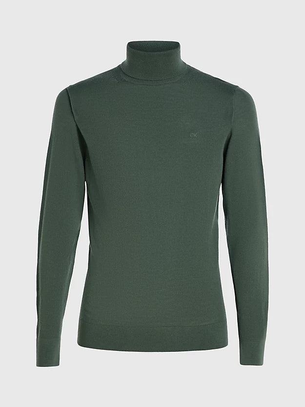 Merino Turtle Neck, Thyme