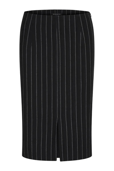 DECUMARIA ERONA SKIRT, BLACK WITH LUREX