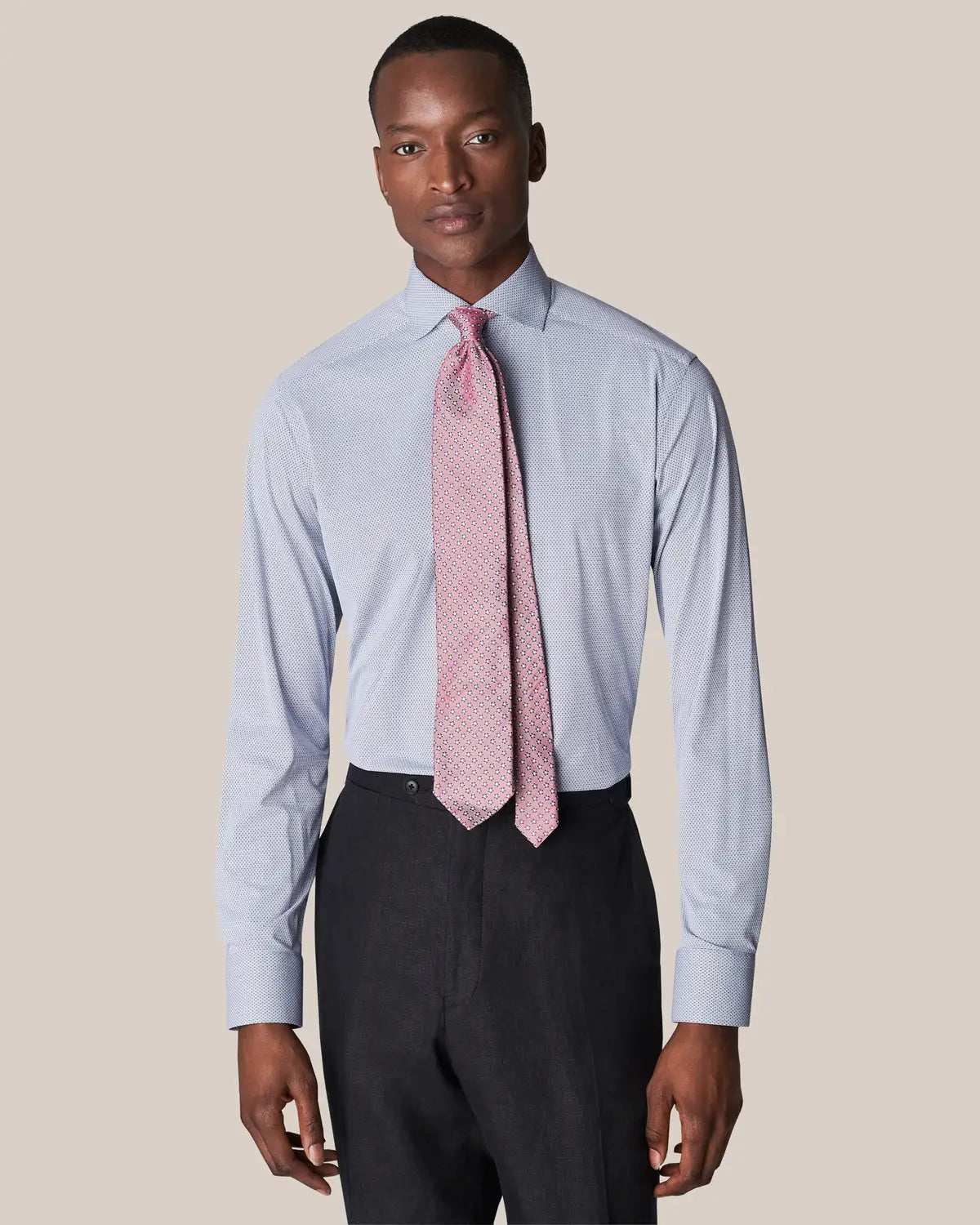 4-way stretch jersey, dark blue, slim