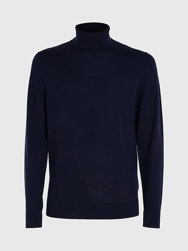 MERINO TURTLE NECK SWEATER, NIGHT SKY