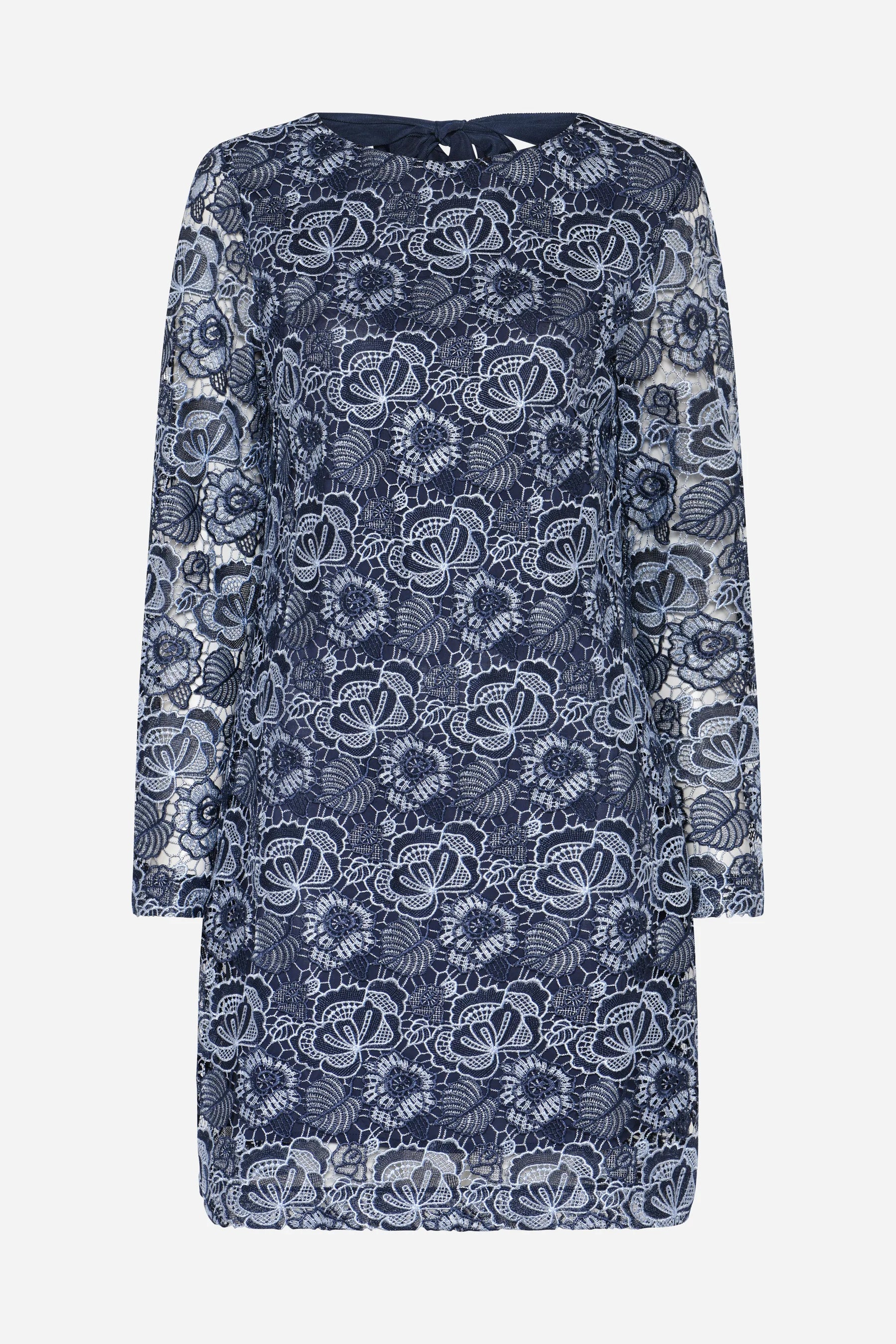 MAURITIA LUCILLE DRESS, BLUE FLOWER