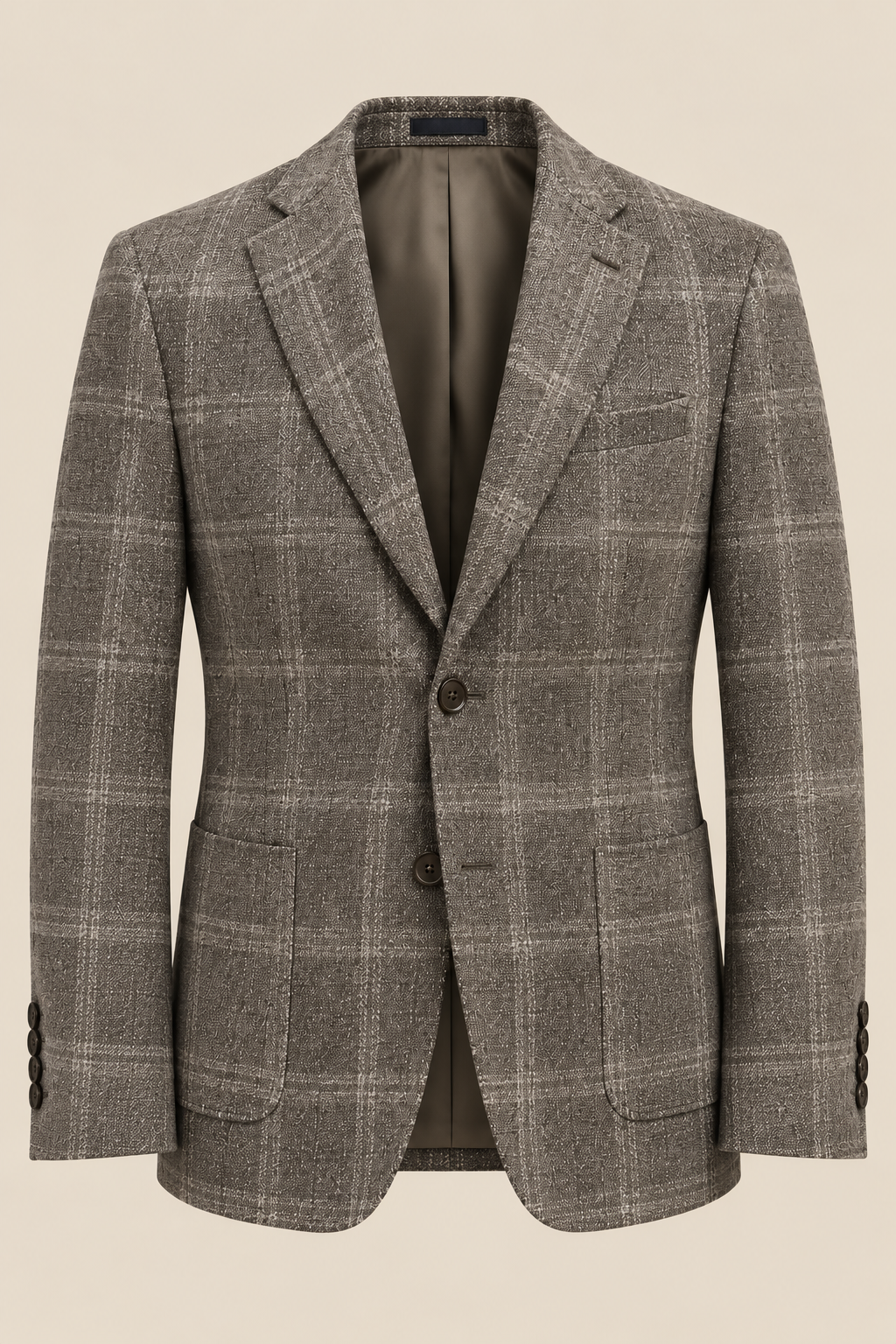 BLAZER, BROWN CHECK