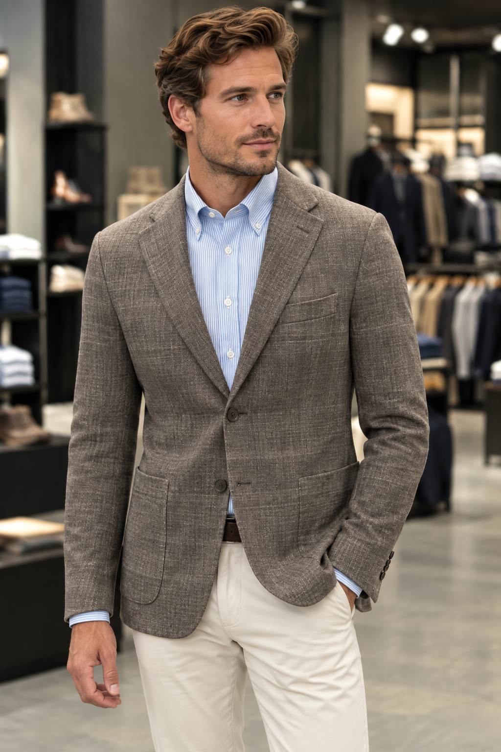 BLAZER, BROWN