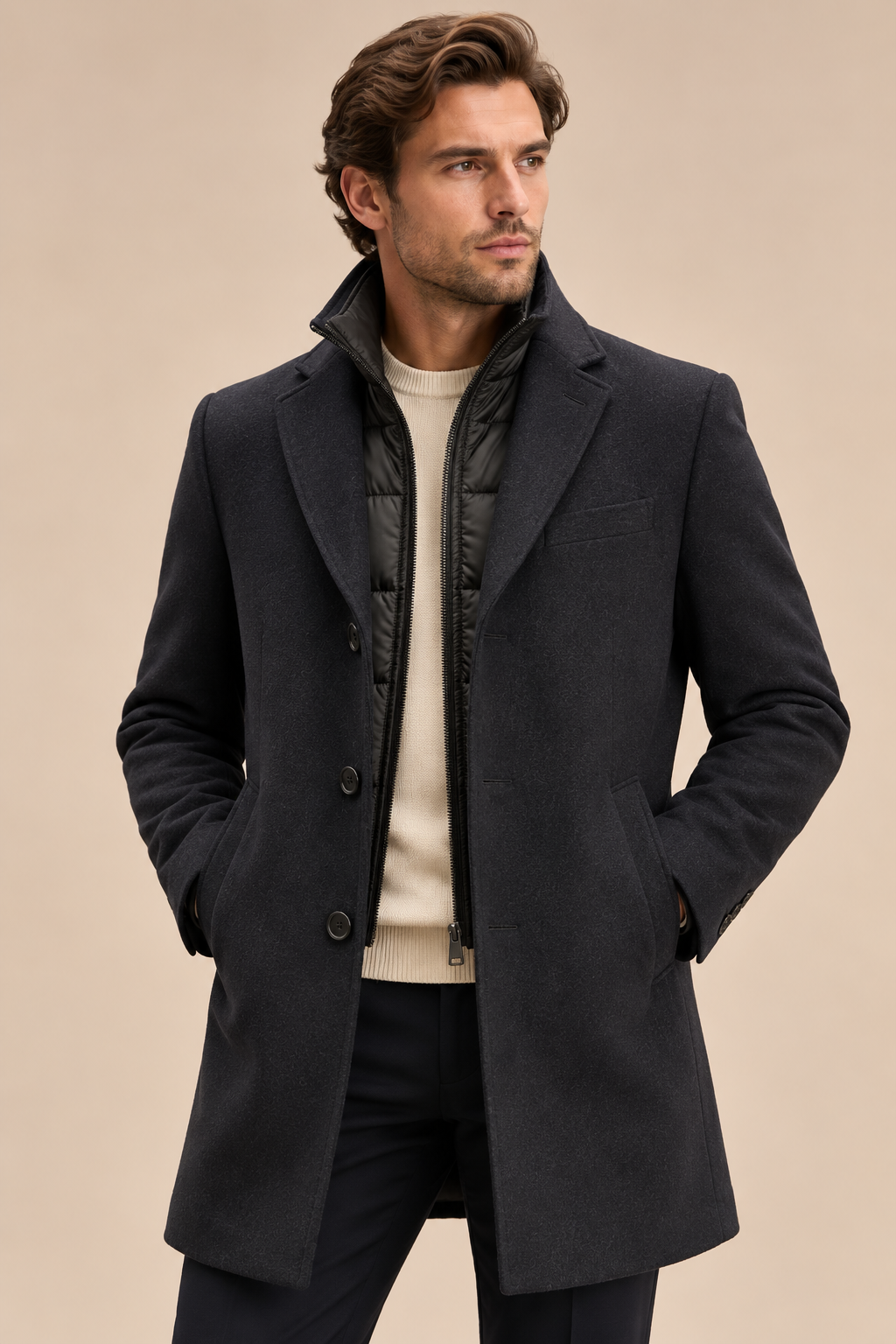 MENS COAT, NAVY