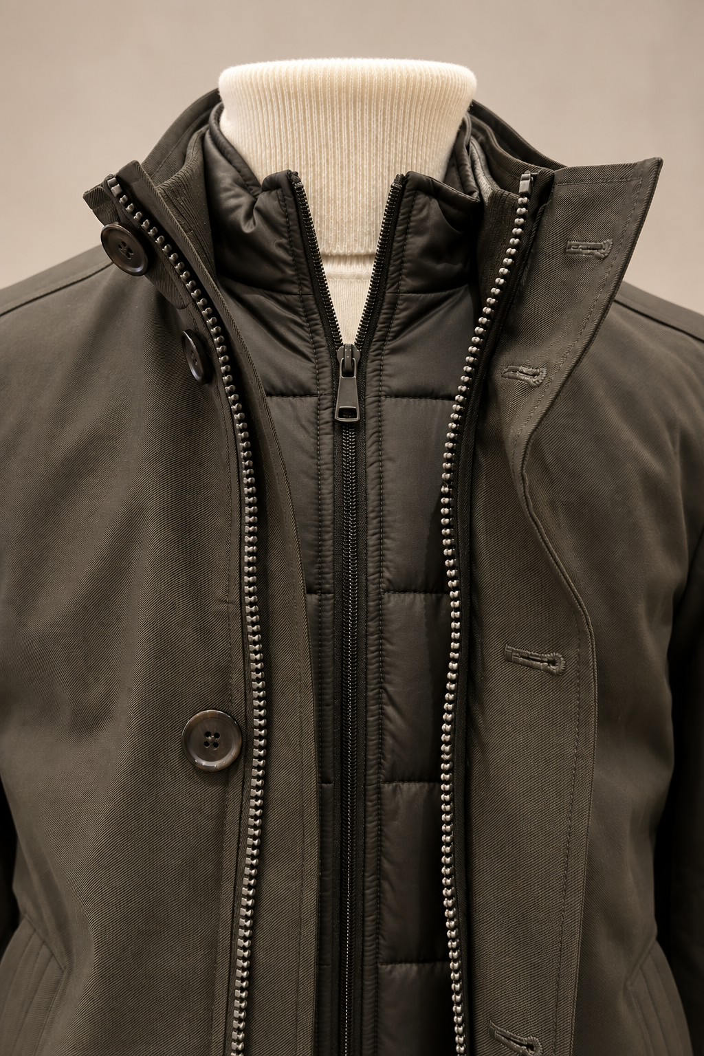 MENS SHORT JACKET, BROWN