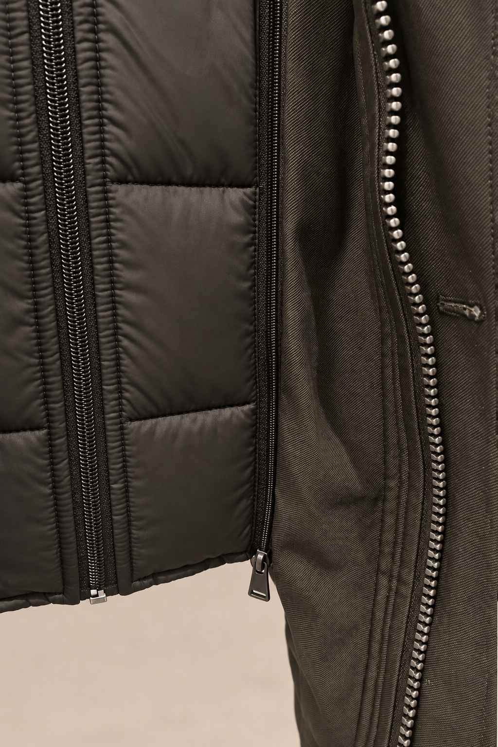 MENS SHORT JACKET, BROWN