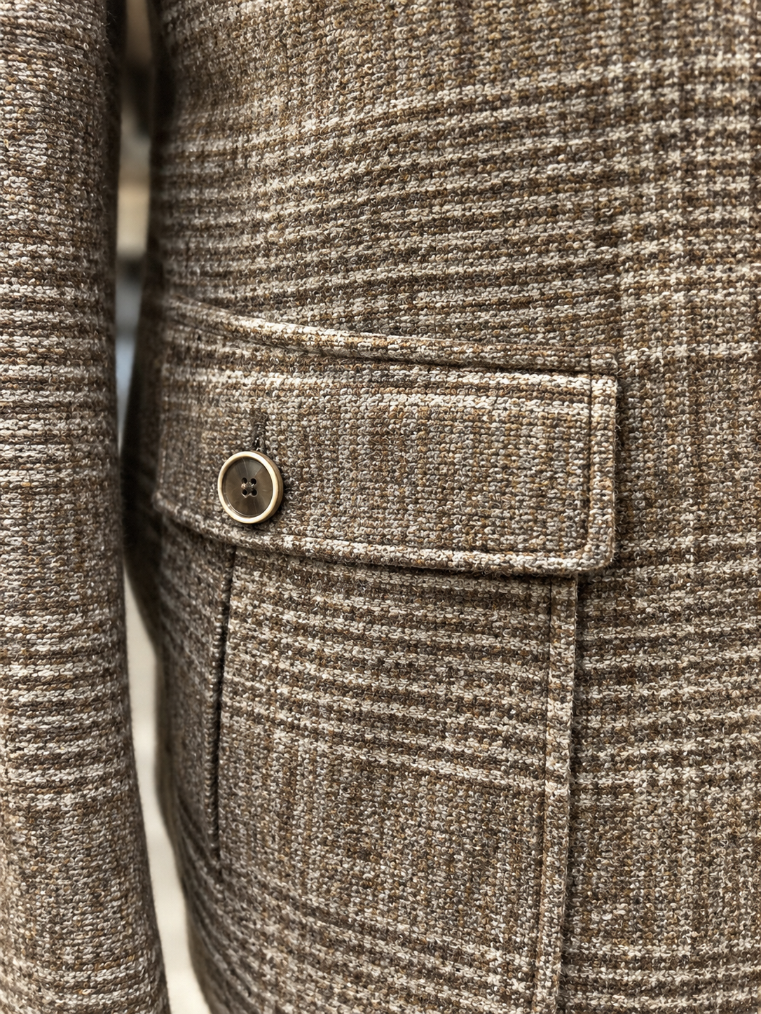 LEOPOLD G SAKKO BLAZER, DARK BEIGE