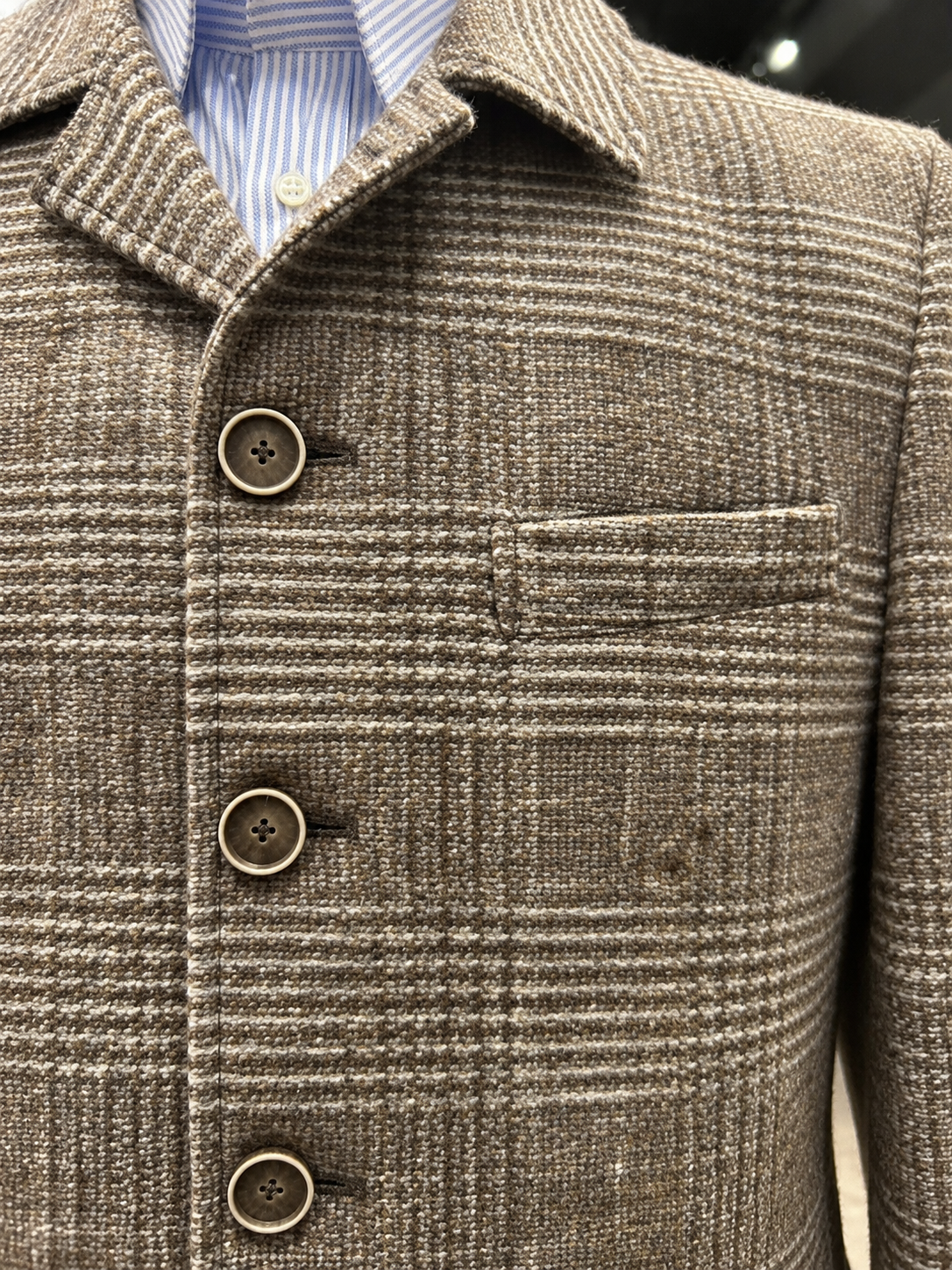 LEOPOLD G SAKKO BLAZER, DARK BEIGE