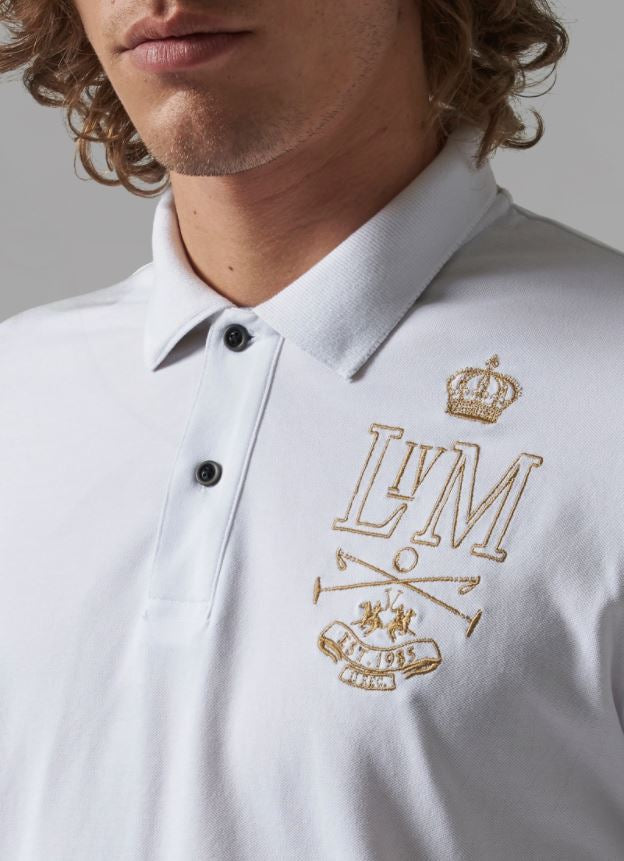 Polo S/S Piquet Stretch, White