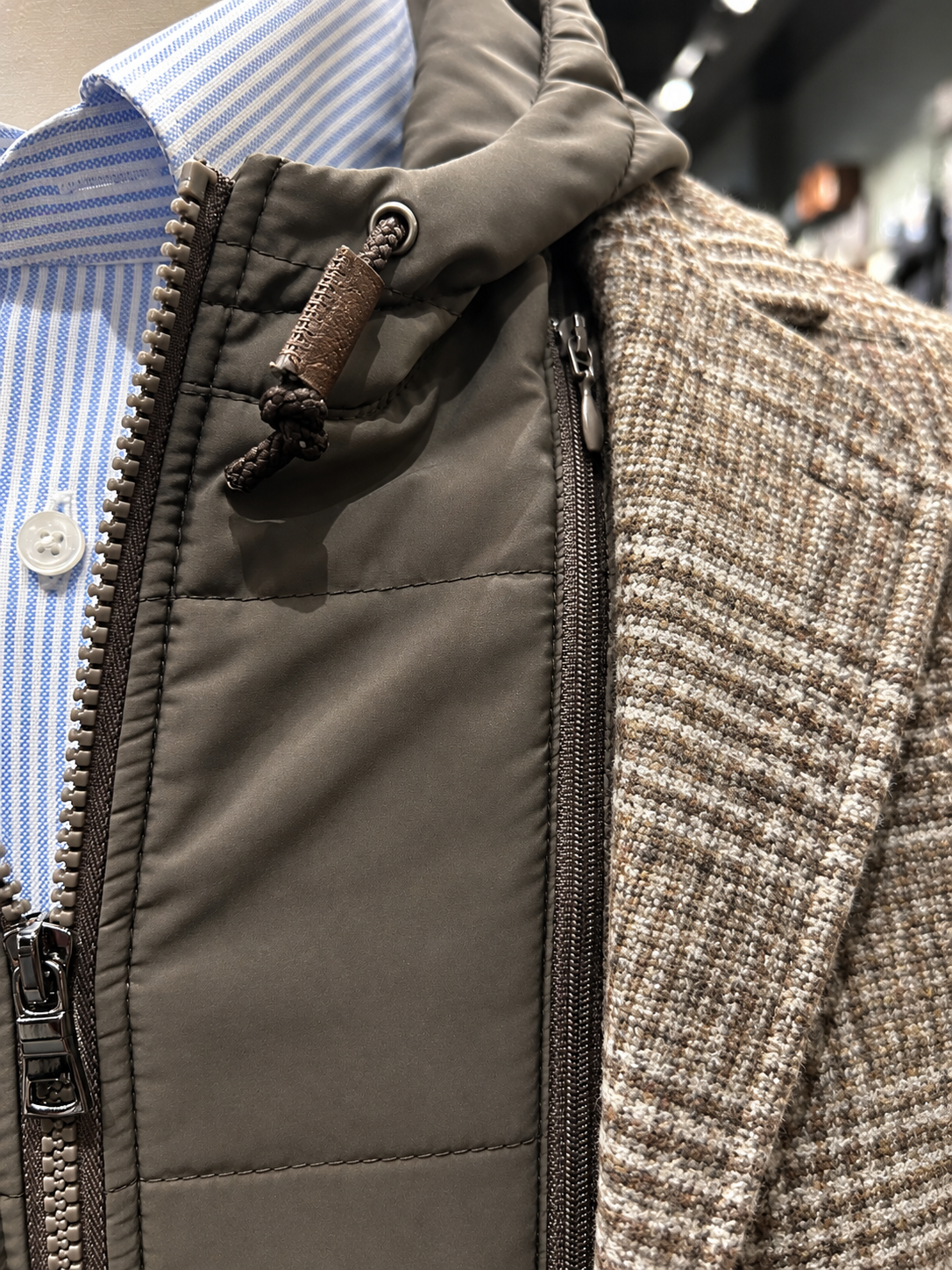 LINO E SAKKO BLAZER, DARK BEIGE