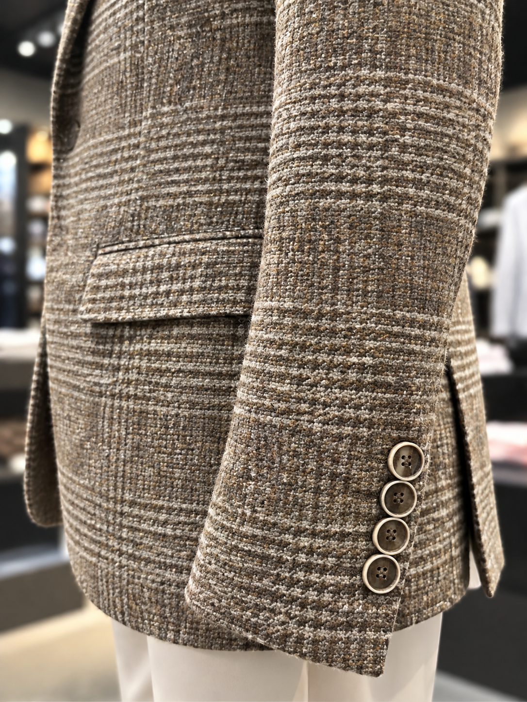 LINO E SAKKO BLAZER, DARK BEIGE