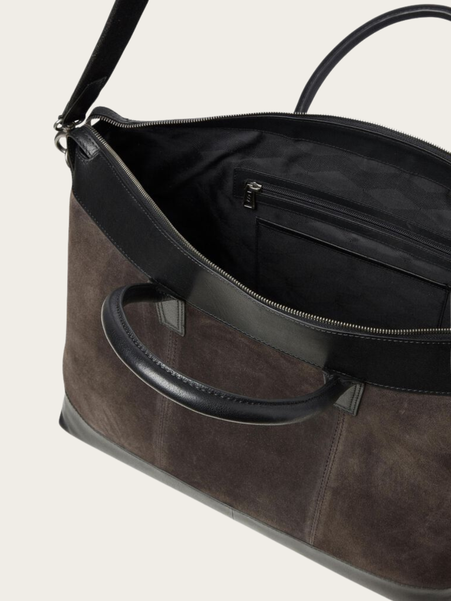 HERMANUS WEEKENDBAG, DARK BROWN