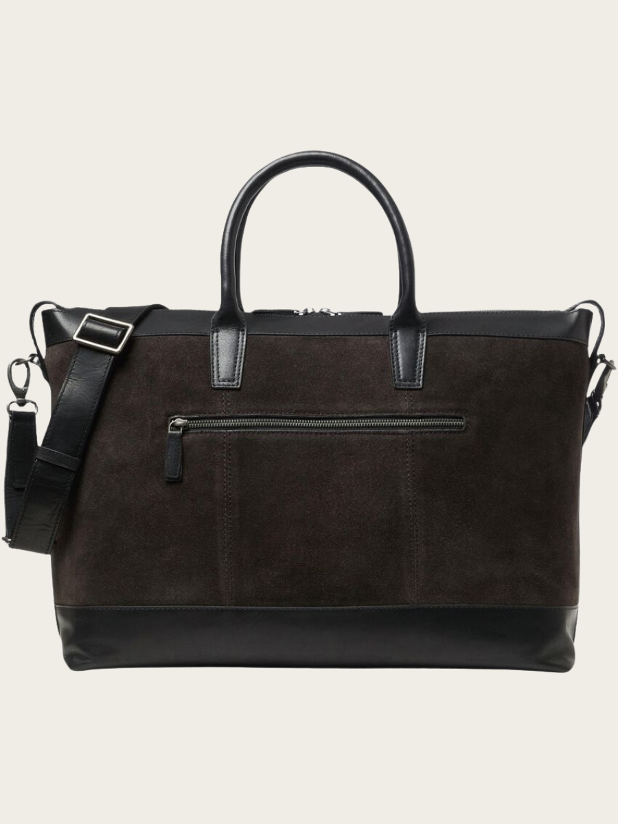 HERMANUS WEEKENDBAG, DARK BROWN