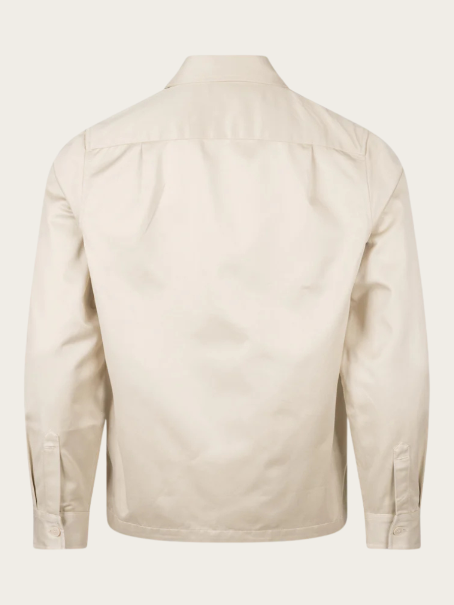 TWILL OVERSHIRT, OATMEAL