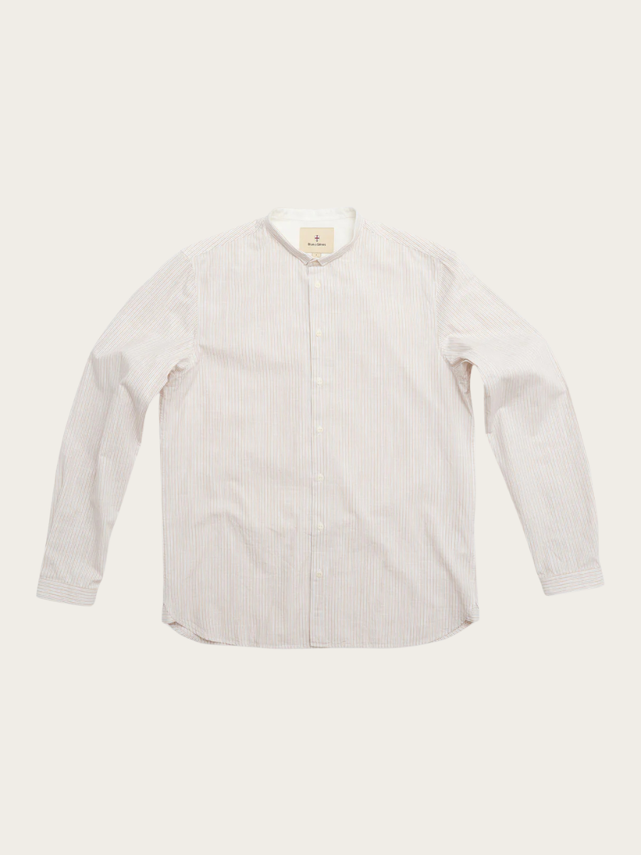 BASSO MECO SHIRT, BEIGE STRIPE