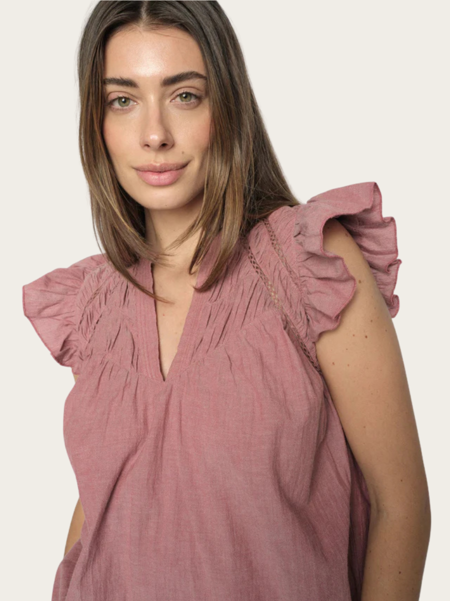 WODA IZHA BLOUSE, COWHIDE