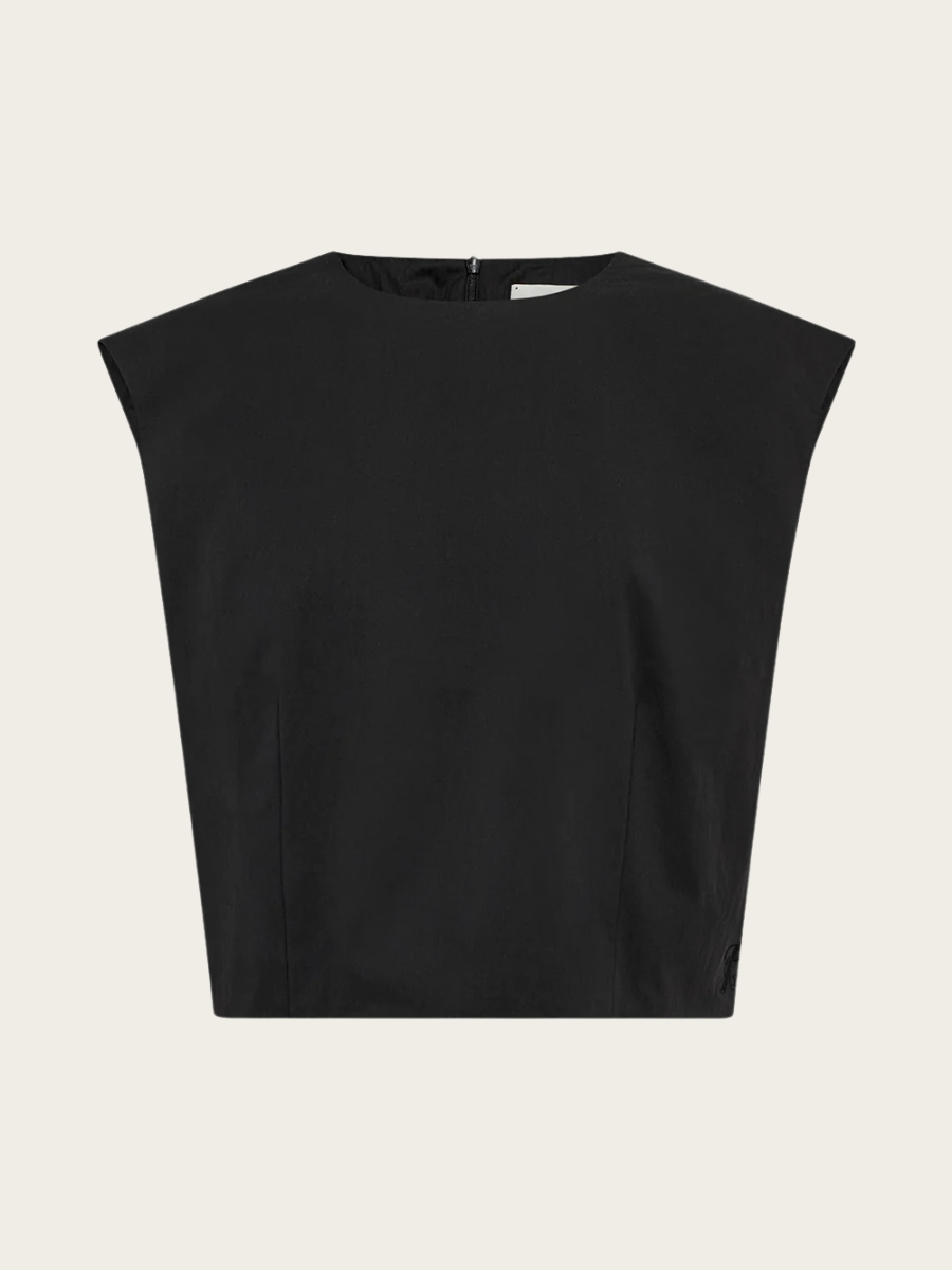TANIA SL TOP, BLACK