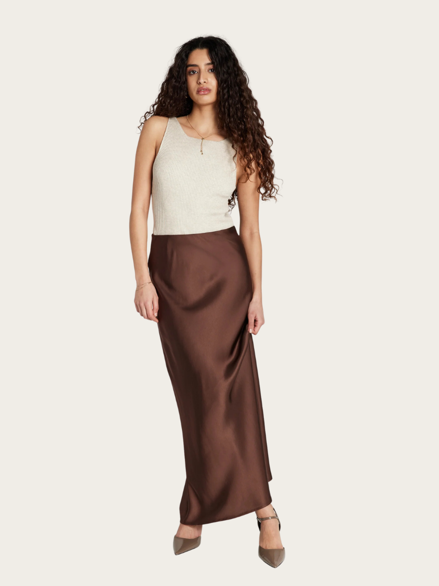 KORTHALSIA JOANELLE SKIRT, CHESTNUT