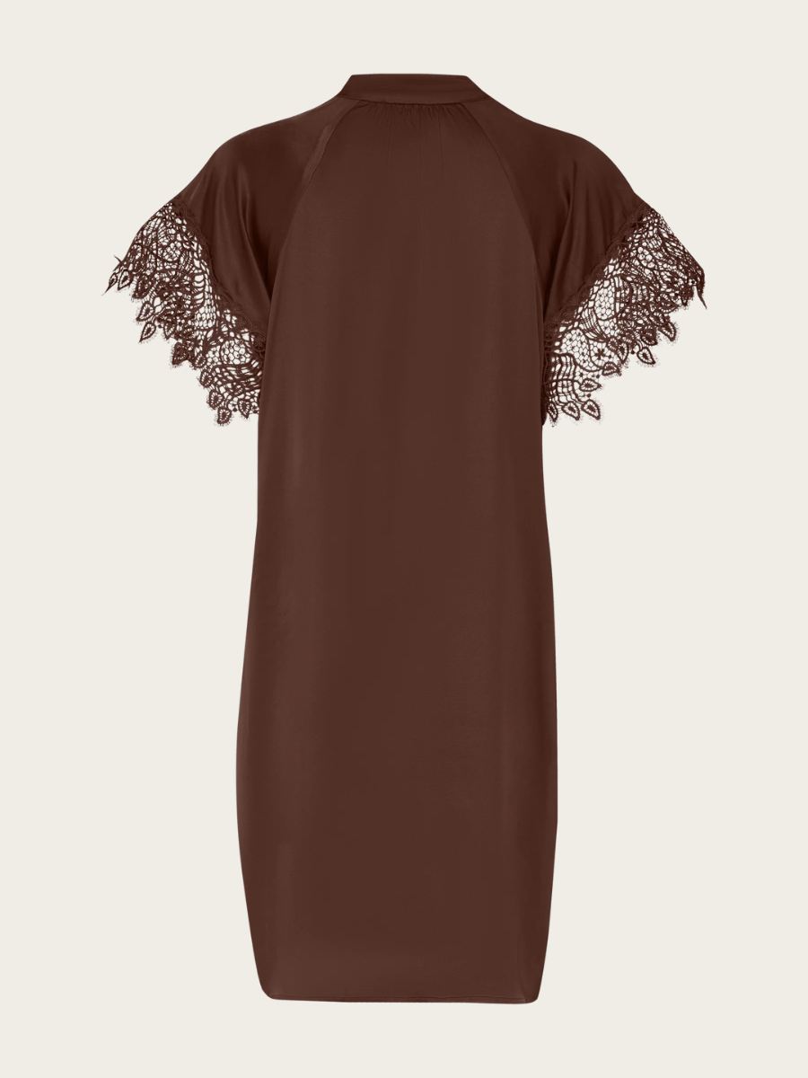 KORTHALSIA WENNY DRESS, CHESTNUT