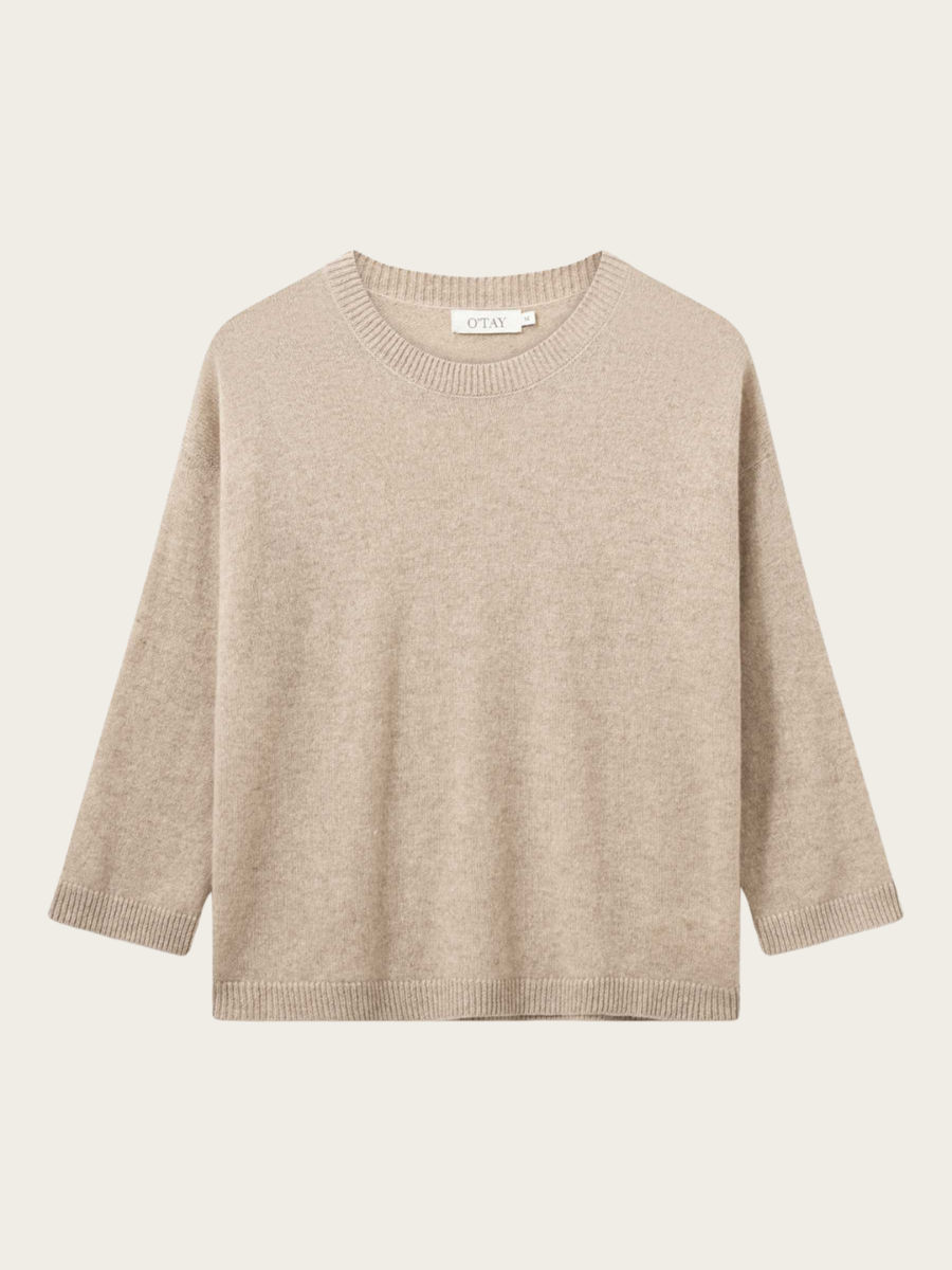 SAVANNAH KNITTED BLOUSE, SAND