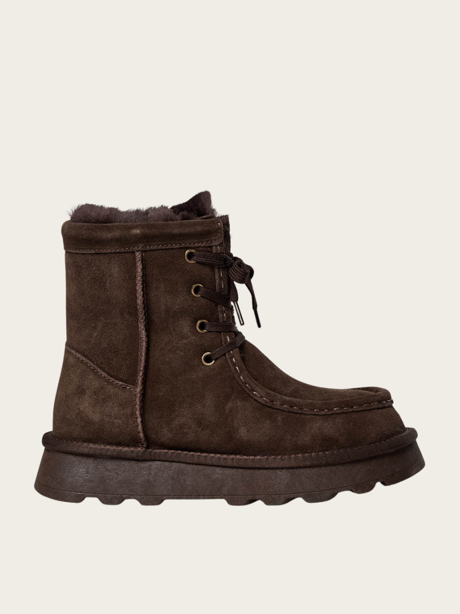DRISE TEDDY BOOT, DARK BROWN