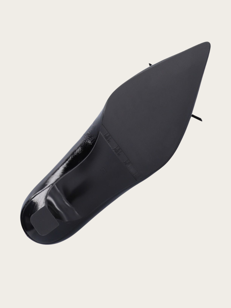 BLACK NAPLACK PUMPS, BLACK