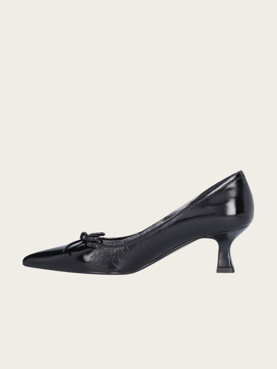 BLACK NAPLACK PUMPS, BLACK