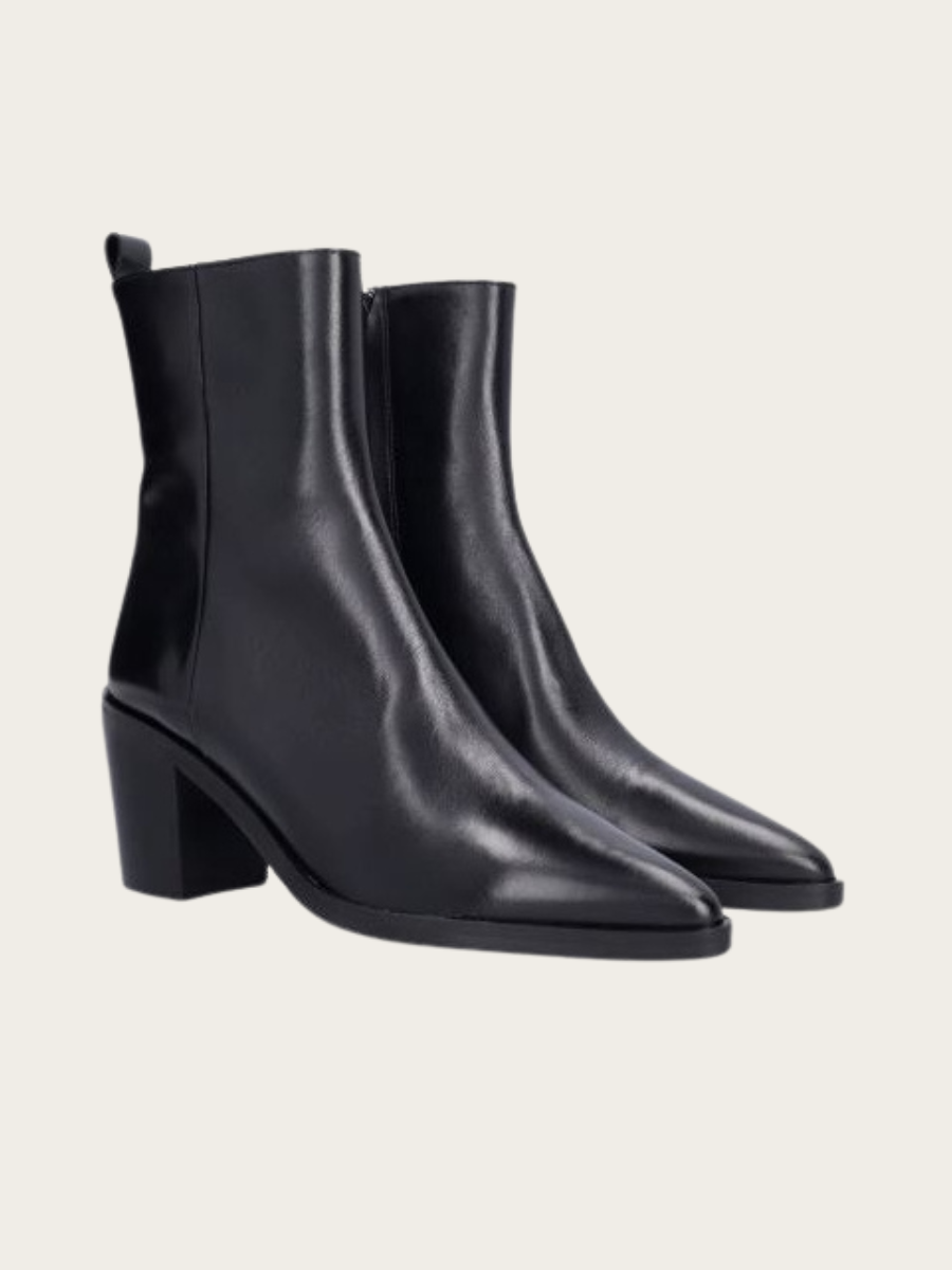 LEATHER BOOT, BLACK