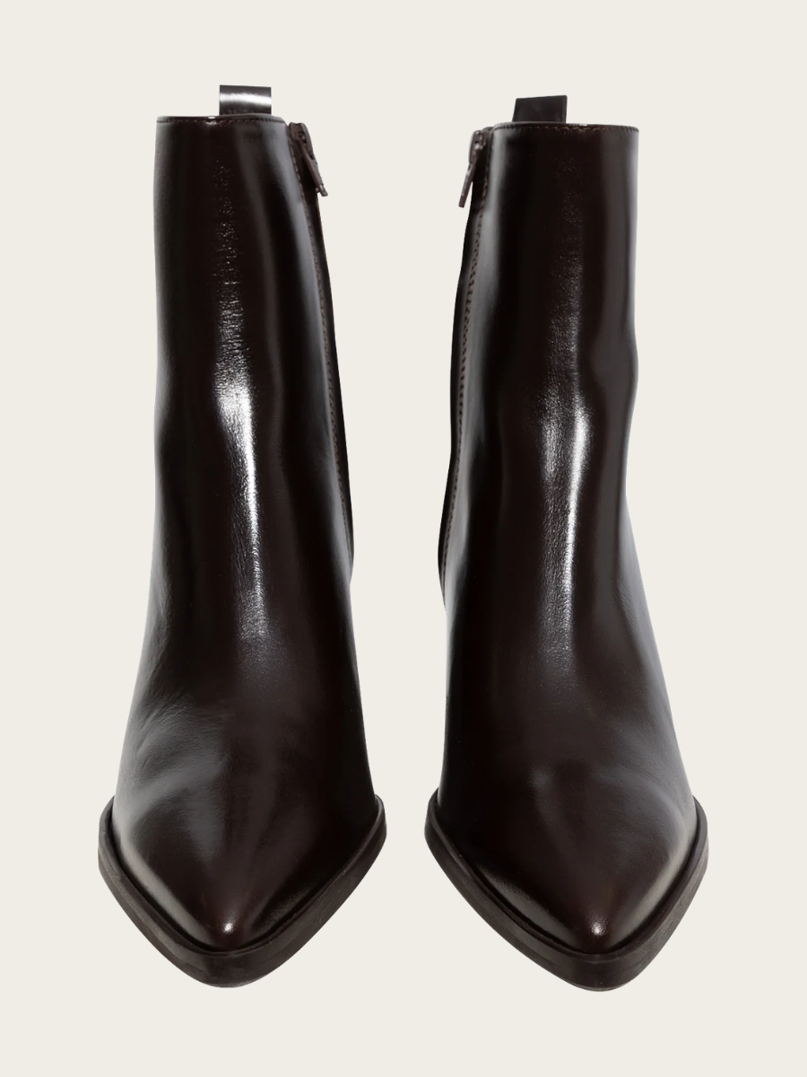 LEATHER BOOT, ESPRESSO