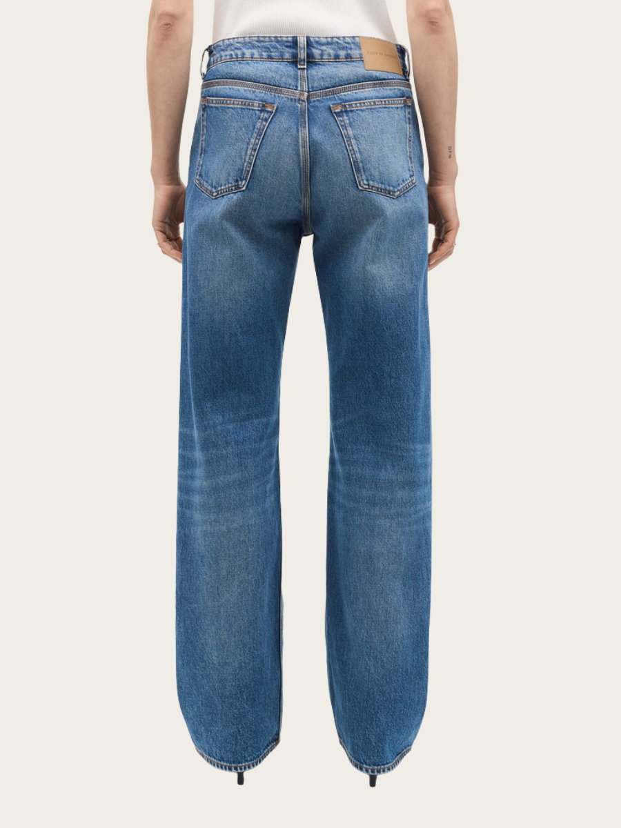 MILIS BOTANIC MID-RISE JEANS, MEDIUM BLUE
