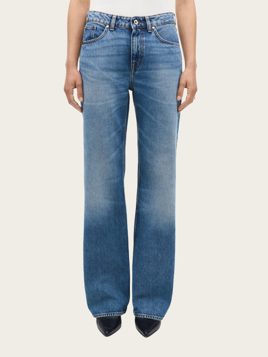 MILIS BOTANIC MID-RISE JEANS, MEDIUM BLUE