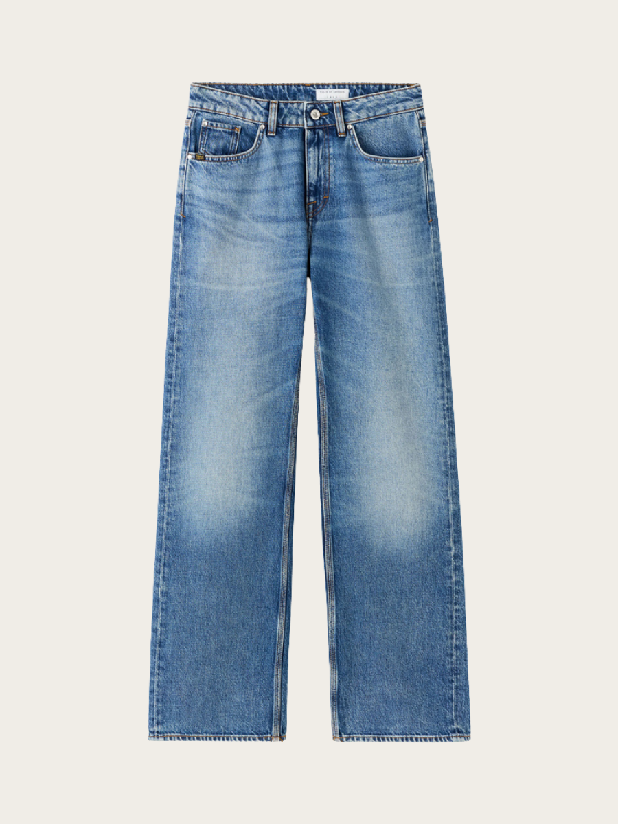 MILIS BOTANIC MID-RISE JEANS, MEDIUM BLUE