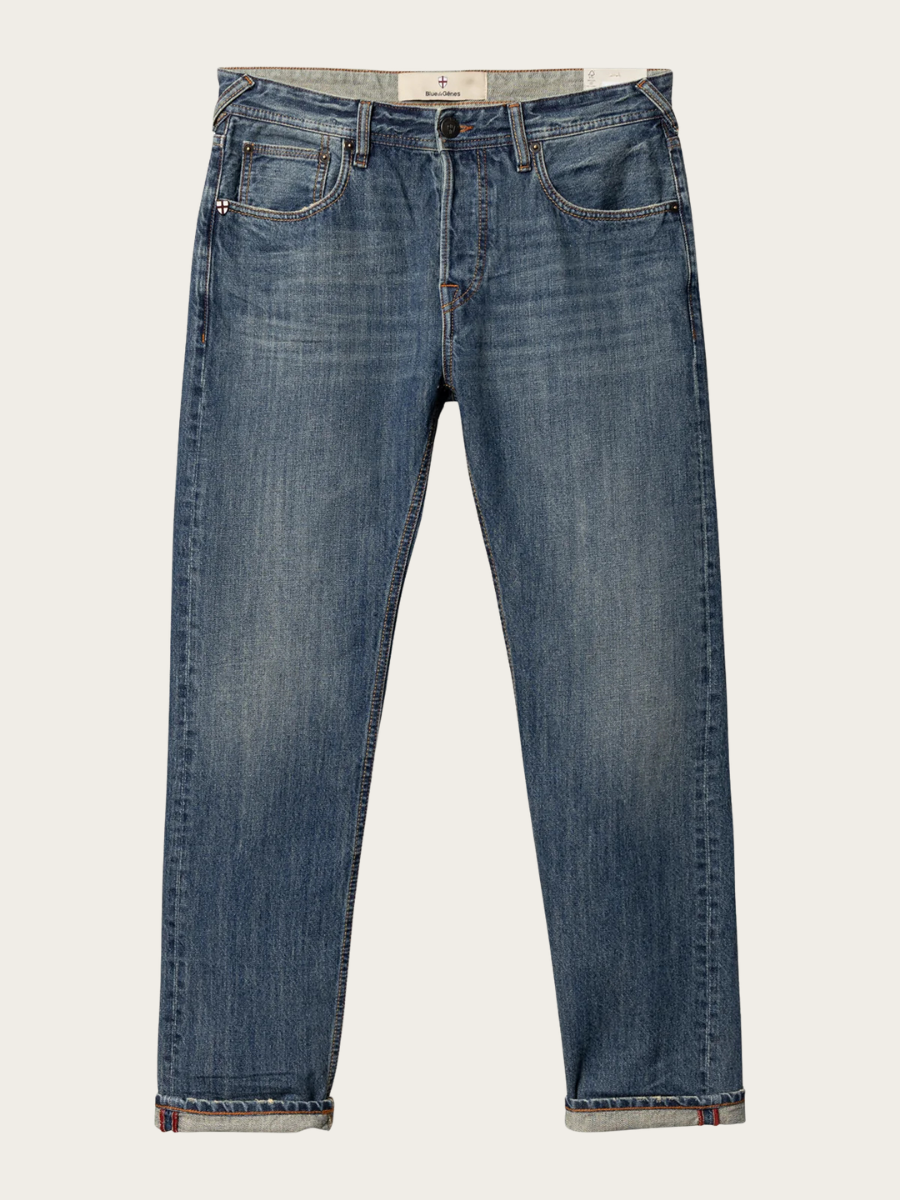 GIACOMO ALFIE JEANS, MID BLUE DENIM
