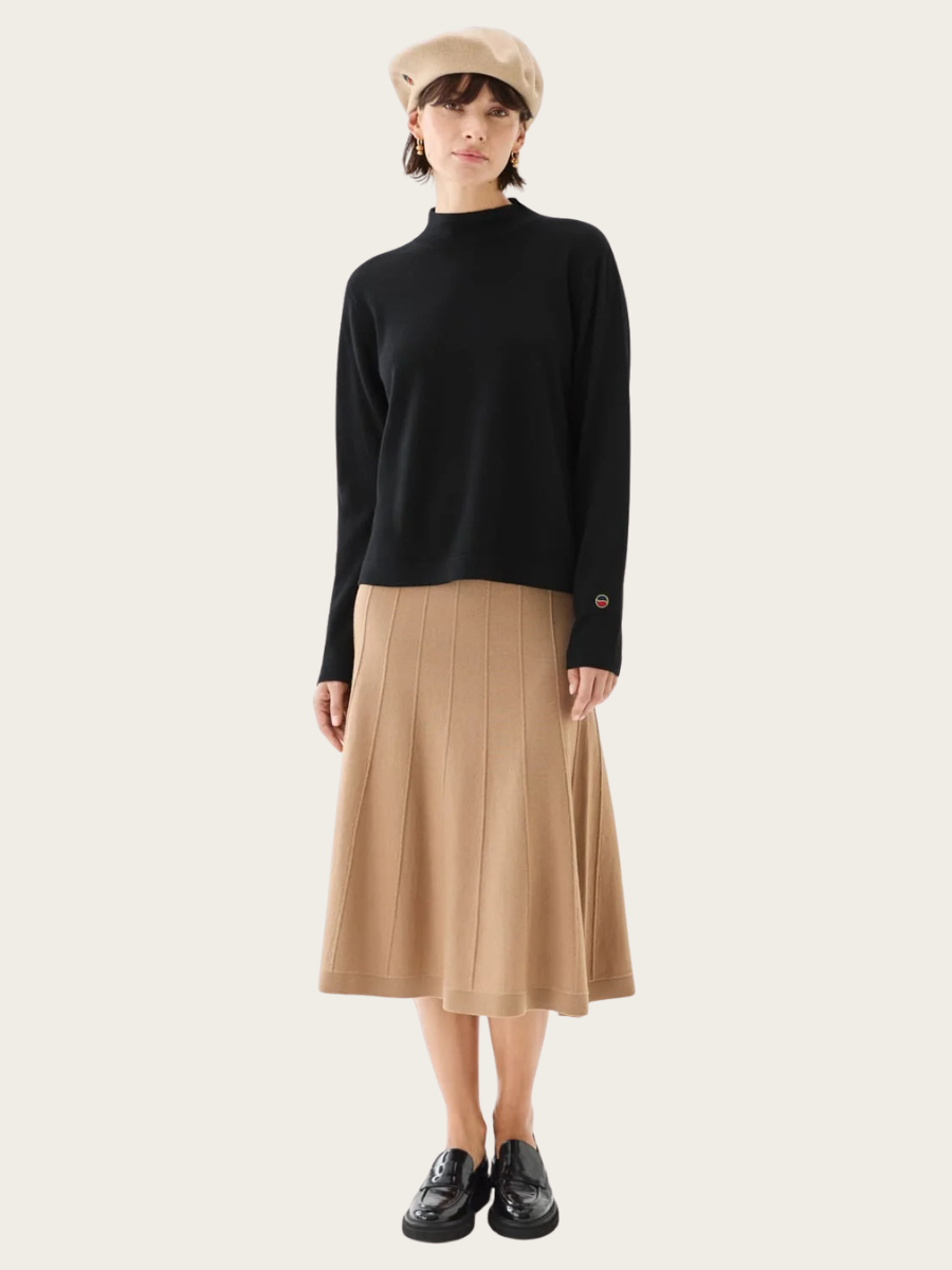 ODETTE TURTLENECK, BLACK