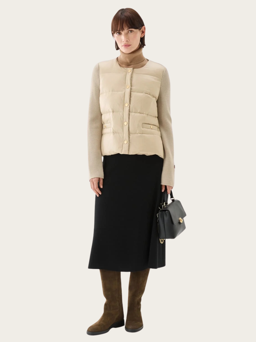 IVA DOWN JACKET, LIGHT BEIGE