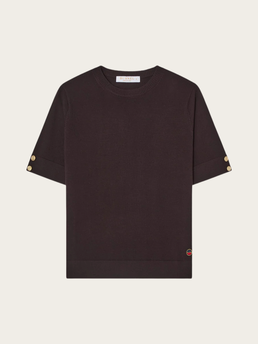 LUCCA MERINO T-SHIRT, BROWN
